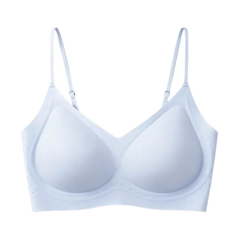 HaloKim Seamless thin-strapped bra, soft and skin-friendly, lightweight and breathable, with comfortable support without underwire.