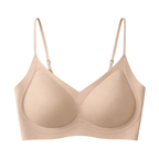 HaloKim Seamless thin-strapped bra, soft and skin-friendly, lightweight and breathable, with comfortable support without underwire.