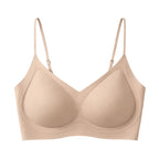 HaloKim Seamless thin-strapped bra, soft and skin-friendly, lightweight and breathable, with comfortable support without underwire.