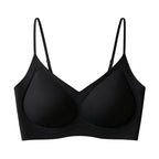 HaloKim Seamless thin-strapped bra, soft and skin-friendly, lightweight and breathable, with comfortable support without underwire.